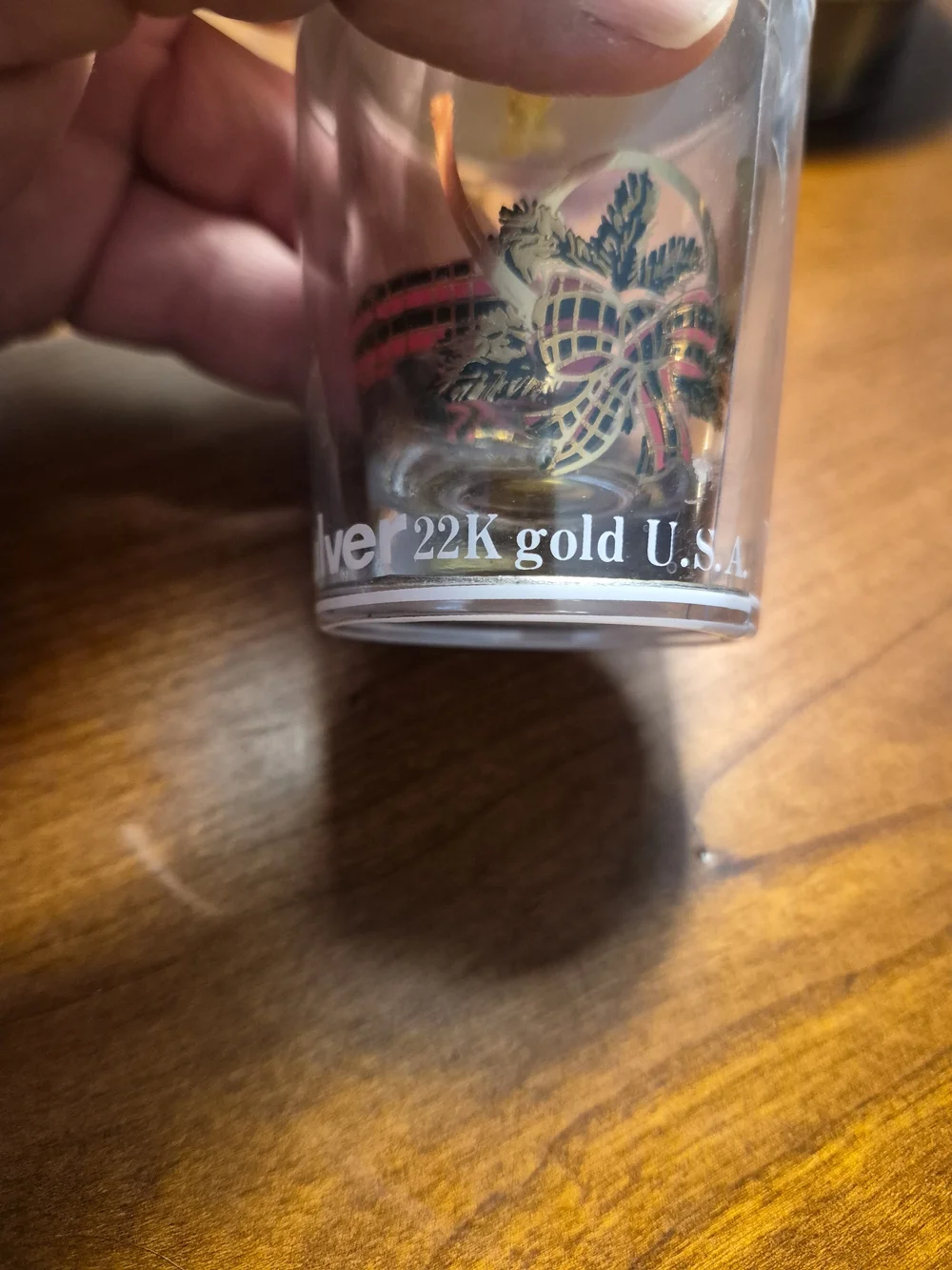 Whiskey Jigger By Culver 22kt Gold U.S.A